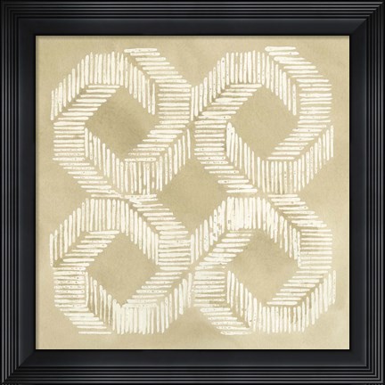 Framed Sand Stitch II Print