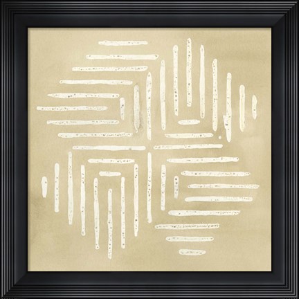 Framed Sand Stitch III Print