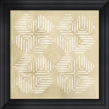Framed Sand Stitch IV Print