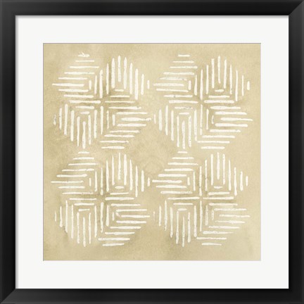 Framed Sand Stitch IV Print