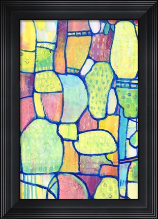 Framed Stained Glass Composition II Print