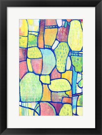 Framed Stained Glass Composition II Print