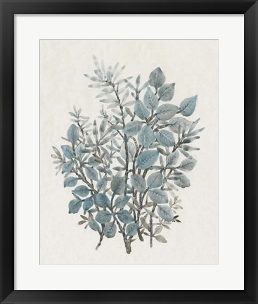 Framed Leaf Arrangement I Print