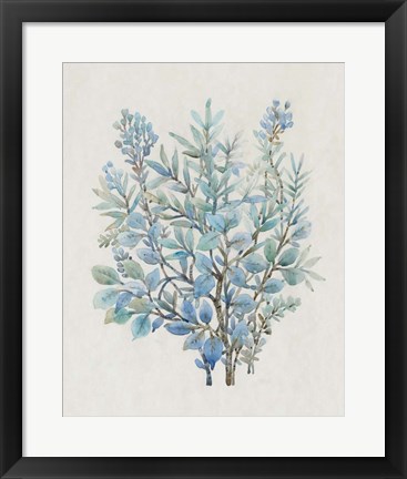 Framed Leaf Arrangement III Print