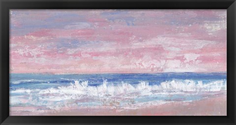 Framed Coastal Pink Horizon II Print