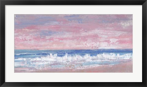 Framed Coastal Pink Horizon II Print