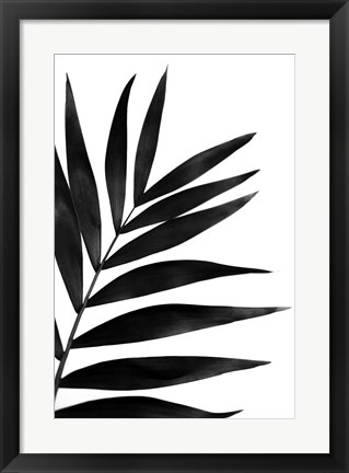 Framed Black Palms I Print