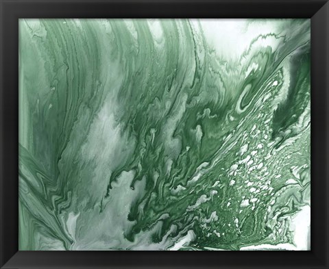 Framed Marbled Malachite II Print