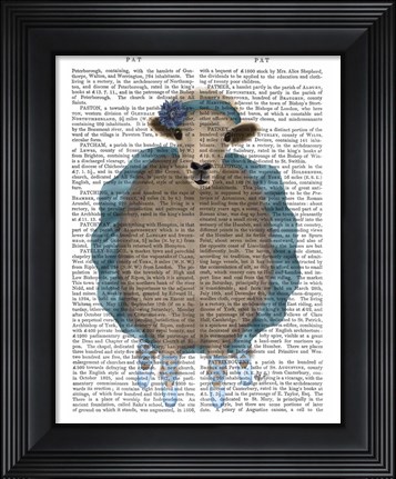 Framed Ballet Sheep 3 Book Print Print