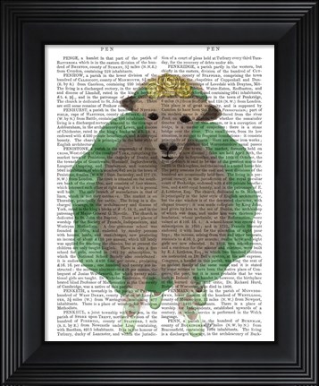 Framed Ballet Sheep 4 Book Print Print