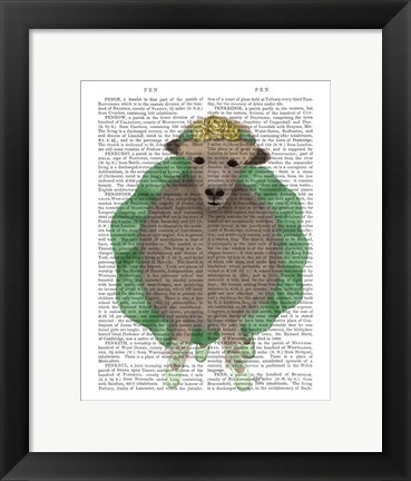 Framed Ballet Sheep 4 Book Print Print