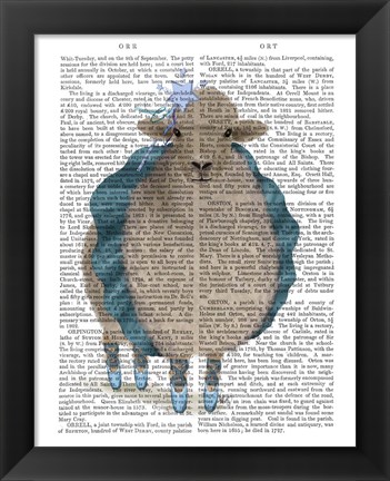 Framed Ballet Sheep 5 Book Print Print