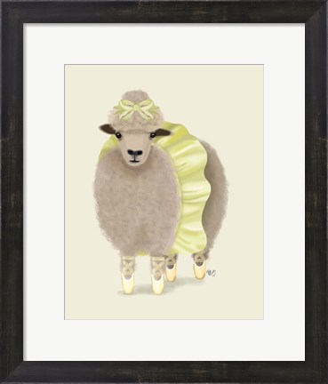 Framed Ballet Sheep 2 Print