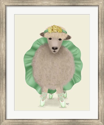 Framed Ballet Sheep 4 Print