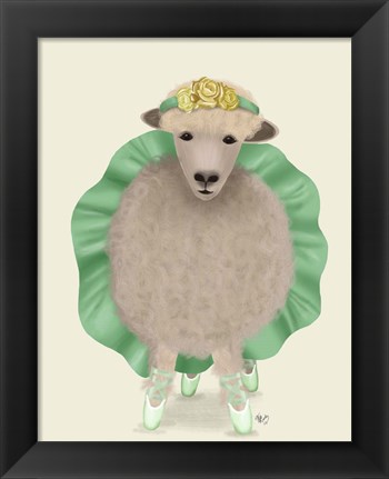 Framed Ballet Sheep 4 Print