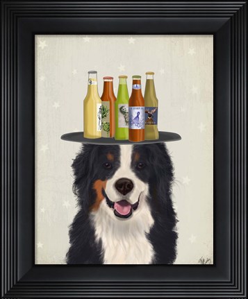Framed Bernese Beer Lover Print
