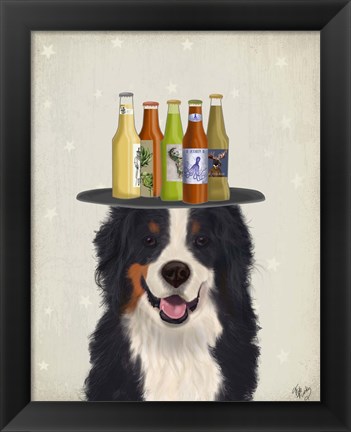 Framed Bernese Beer Lover Print