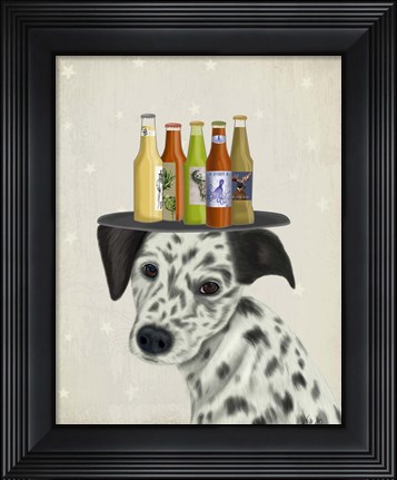 Framed Dalmatian Beer Lover Print