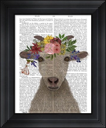 Framed Goat Bohemian 1 Book Print Print