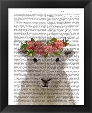 Framed Sheep Bohemian 1 Book Print Print