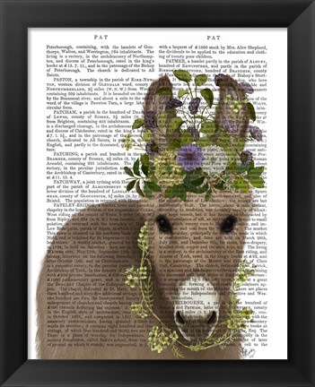 Framed Donkey Bohemian 2 Book Print Print