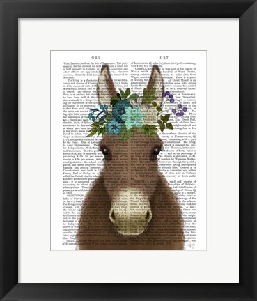 Framed Donkey Bohemian 3 Book Print Print