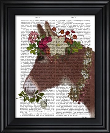 Framed Donkey Bohemian 5 Book Print Print
