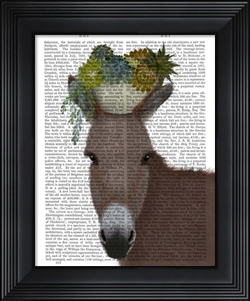 Framed Donkey Succulent Book Print Print