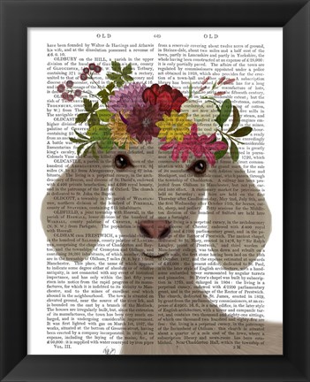 Framed Goat Bohemian 2 Book Print Print