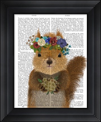 Framed Squirrel Bohemian Book Print Print