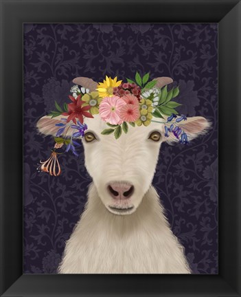 Framed Goat Bohemian 1 Print