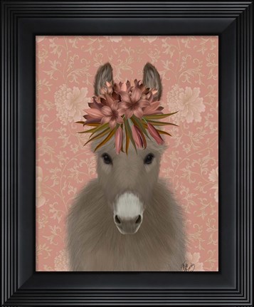 Framed Donkey Bohemian 1 Print