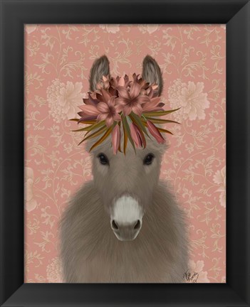 Framed Donkey Bohemian 1 Print