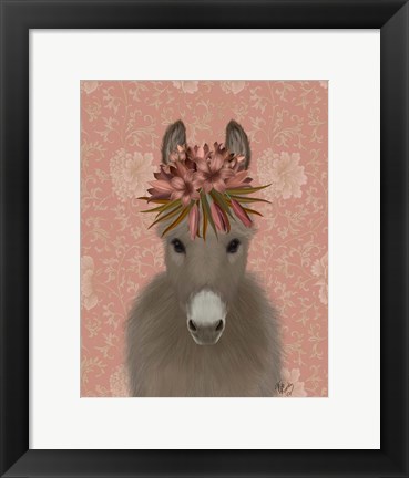 Framed Donkey Bohemian 1 Print