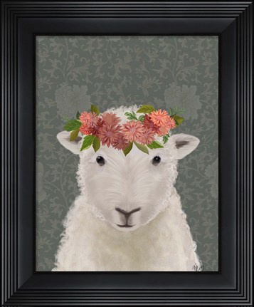 Framed Sheep Bohemian 1 Print