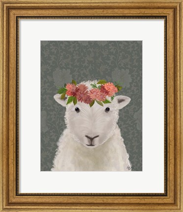 Framed Sheep Bohemian 1 Print
