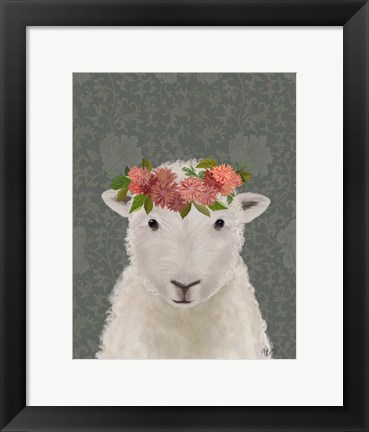 Framed Sheep Bohemian 1 Print