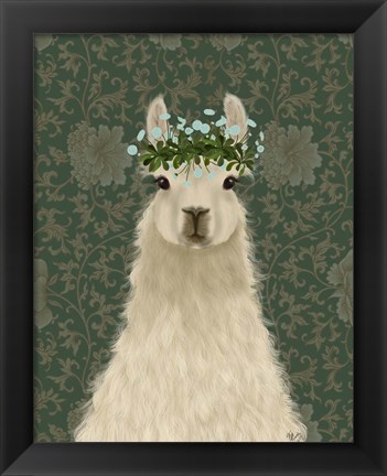 Framed Llama Bohemian 1 Print
