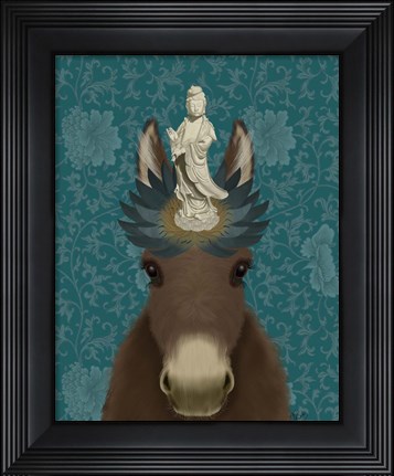 Framed Donkey Bodhisattva Print