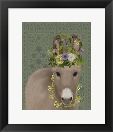 Framed Donkey Bohemian 2 Print