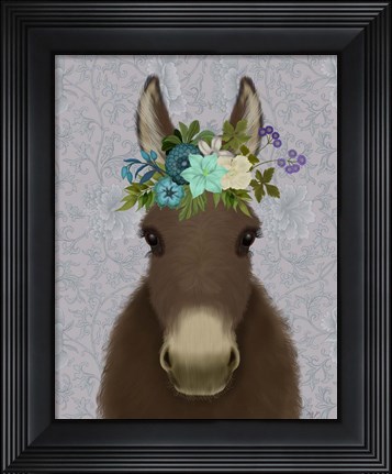 Framed Donkey Bohemian 3 Print