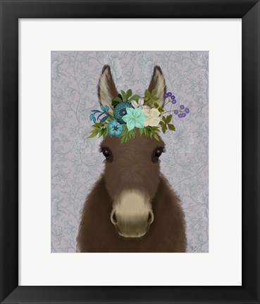 Framed Donkey Bohemian 3 Print