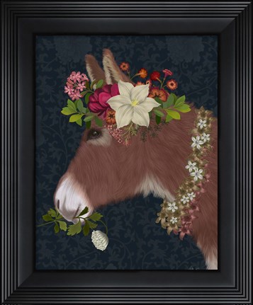 Framed Donkey Bohemian 5 Print
