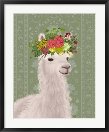Framed Llama Bohemian 4 Print