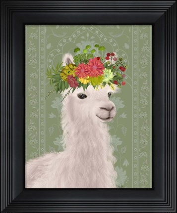 Framed Llama Bohemian 4 Print