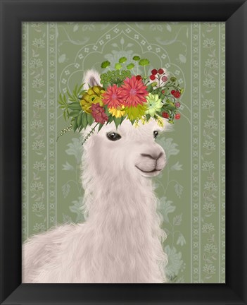 Framed Llama Bohemian 4 Print