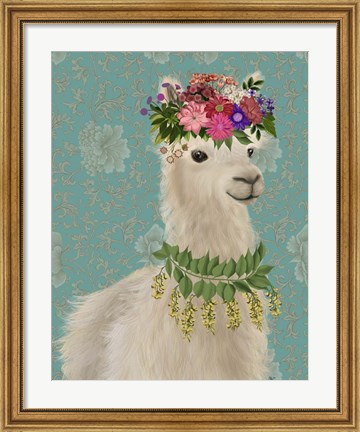 Framed Llama Bohemian 2 Print