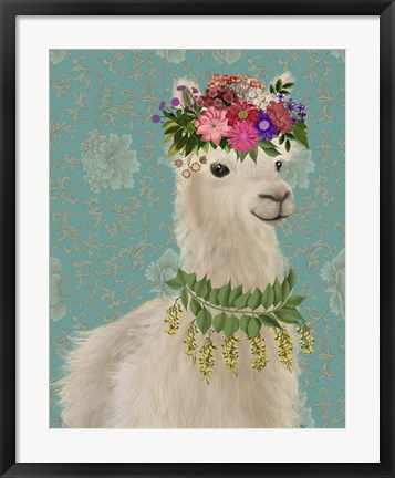 Framed Llama Bohemian 2 Print
