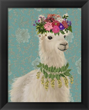 Framed Llama Bohemian 2 Print