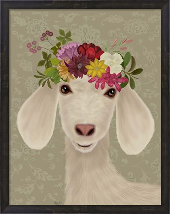 Framed Goat Bohemian 2 Print